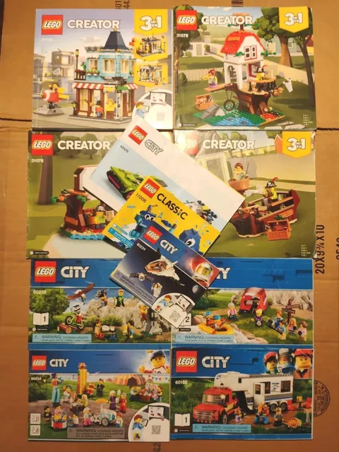 Lego City, Creator Instructions / Manuals Only, Booklet Lot of (11) 2018'-2024'
