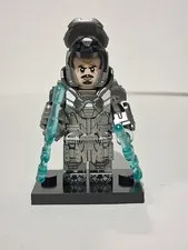 Wiplash Iron Man Metal Color Custom Lego Minifigure Pad Print With Black Stand 