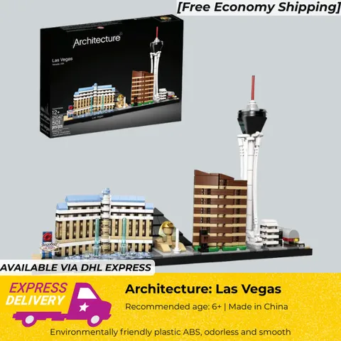 ARCHITECTURE: - Las Vegas Skyline Building Blocks Set Landmark Brick Model