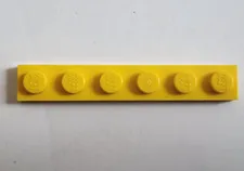 LEGO Parts Yellow Plate 1 x 6 No 3666