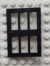 Lego 73312 1x4x5 Sectioned Black Door