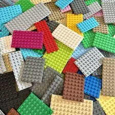 Lego Bulk Plates 100 Pc Lot Random Baseplates 4x6 4x8 4x10 6x6 6x8 6x10 8x8 8x10