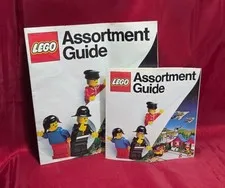 Vintage (1980) LEGO Assortment Guides 7" & 5" Town Space Sets Catalog Booklets