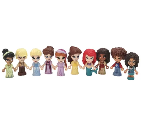 Lego Disney FRIENDS Micro Doll Lot 10 Princess Prince Figures Encanto Frozen