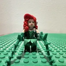 LEGO Poison Ivy Minifigure w/ Red Hair & Vine Whips