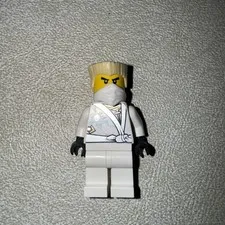 Authentic Lego Ninjago Minifigure Zane Techno Robe Rebooted njo0099 70726 Used