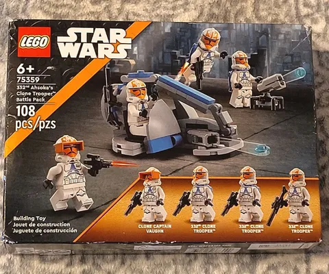 LEGO Star Wars 332nd Ahsoka's Clone Trooper Battle Pack 75359 108pcs NIOB