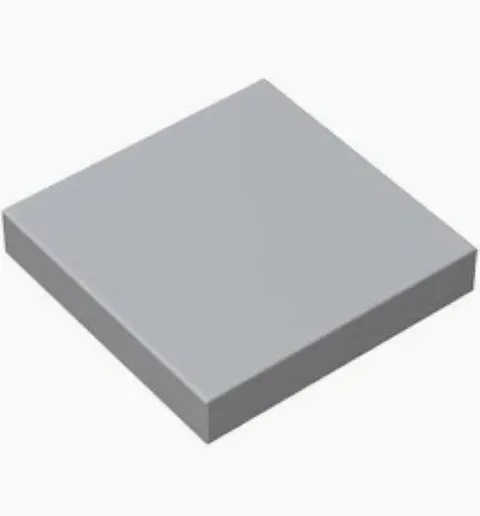 LEGO Light Bluish Gray 2x2 Tile (10 pieces) - part 3068