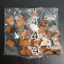 Lego Replacement Pieces Sealed Bag #4 Brown Tan Cream Bricks 2017 - Set Unknown