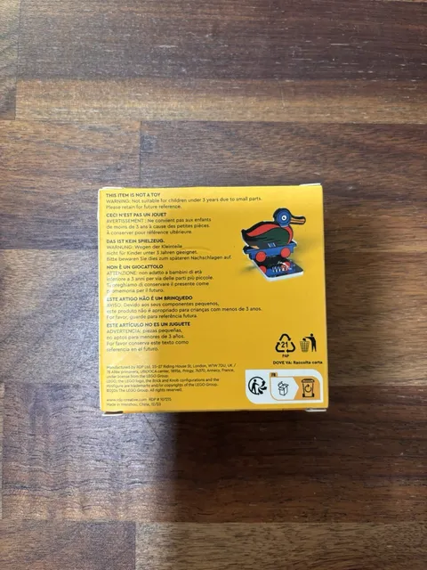 LEGO 5008907 Wooden Duck Magnet - New, Sealed Insiders