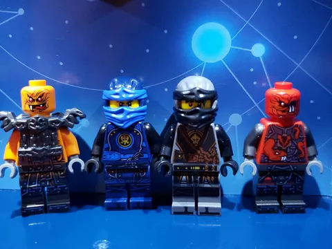 LEGO Ninjago Hands Of Time Minifigure Lot Jay Cole Commander Blunck Dual Heads 