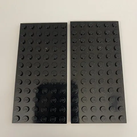Lego 3028 Black Replacement Parts Pieces Lot of 2