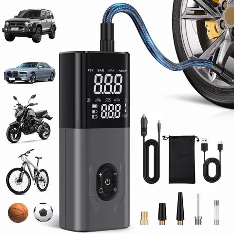 Tire Inflator Portable Air Compressor Ckwue 180Psi Cordless Air Compressor 6X
