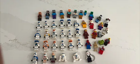 Lego minifigure lot — Star Wars marvel Minecraft and more read description!! A