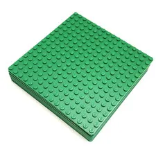 LEGO 16 x 16 Green Baseplates Lot of 8 Thin Plates 3867 Bulk Plates Bundle 16x16
