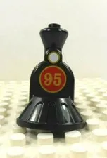 Lego Duplo Item Train Smokestack w/ cow catcher No 95 black