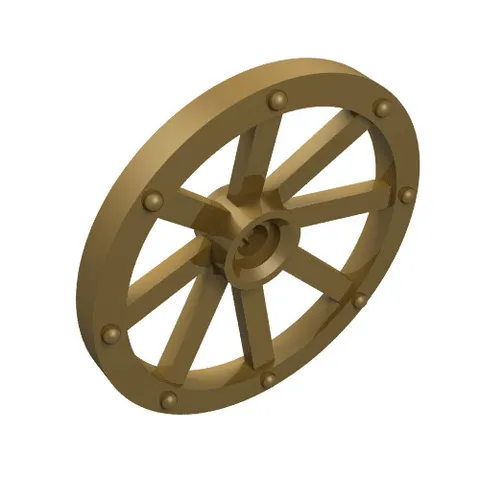 5x LEGO® Part 4489b - Wheel Wagon Large 33mm D.