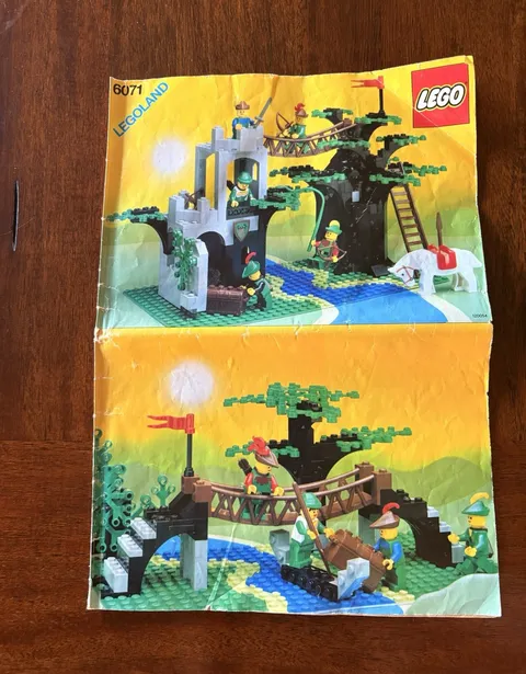 LEGO LEGOLAND Set 6071 Illustrated Instruction Manual Booklet (MPN 120054)