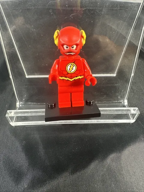LEGO DC The Flash Minifigure Red Suit Yellow Lightning Ears Helmet