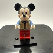 lego Minifigure Disney Mickey Mouse Safari Vest Dis072 Free Shipping