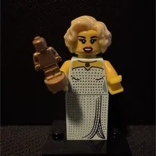 LEGO Minifigures Hollywood Starlet w/trophy accessory base plate 