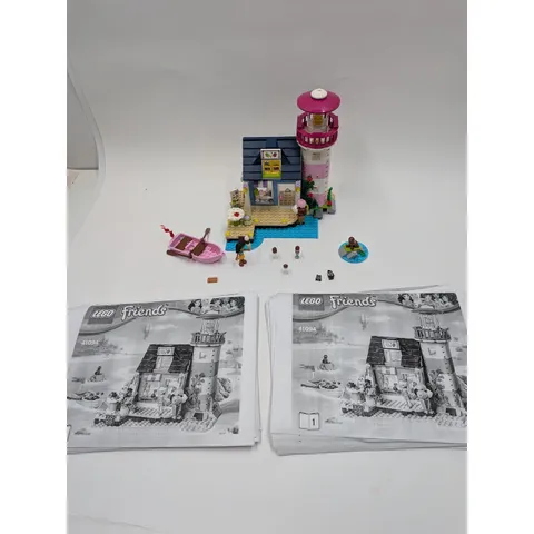 LEGO Friends Heartlake Lighthouse 41094 Ice Cream Shop Set w/Printed Manuals
