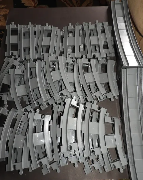 Lego Duplo Train Tracks Curved Straight & Ramps Replacement Extra Lot of 47