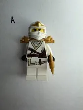 LEGO - Zane ZX - Ninjago Minifigure w/ shoulder armor & sword new figure