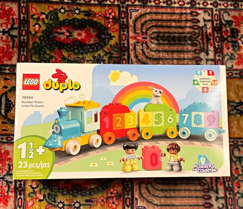 LEGO DUPLO Number Train Learn To Count 10954 Complete Set 23pc Poster
