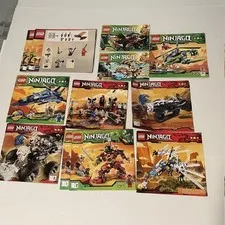 LEGO NINJAGO BUILDING INSTRUCTIONS BOOKLETS MANUALS MIXED LOT SEE LIST 