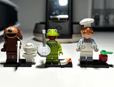 LEGO Minifigures The Muppets Lot: Rowlf the Dog, Kermit the Frog & Swedish Chef