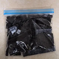 Fake LEGO Black Plastic Pieces/Parts Bulk Lot in Polybag Bag