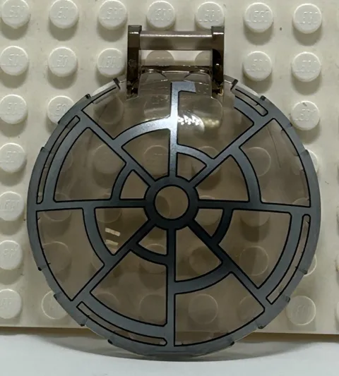 Lego 18675pb03 Star Wars Death Star dish 6x6 inerted dish trans-brown