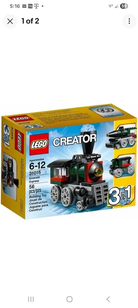 LEGO CREATOR: Emerald Express (31015) Train Engine 3 In 1, 2014, NEW IN BOX