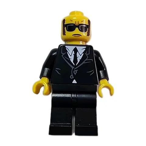 LEGO Minifig Jazz Musician White Shirt Black Suit Coat Tie 71002 Saxophone 2013