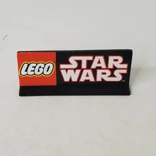 LEGO Star Wars Logo Tile 2x4 Black Printed Magnet BrickLink 87079pb1133 Magnetic