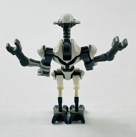LEGO General Grievous Minifigure - Star Wars, Gray White, Four Arms