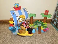 LEGO Duplo Jake's Pirate Ship Bucky Retired 10514 Complete except Shovel READ