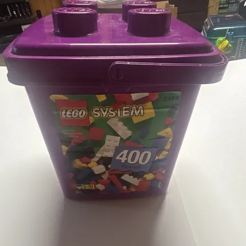 LEGO System Bricks Bricks Bricks 2494 Vintage 400-Piece Bucket/Tub Set