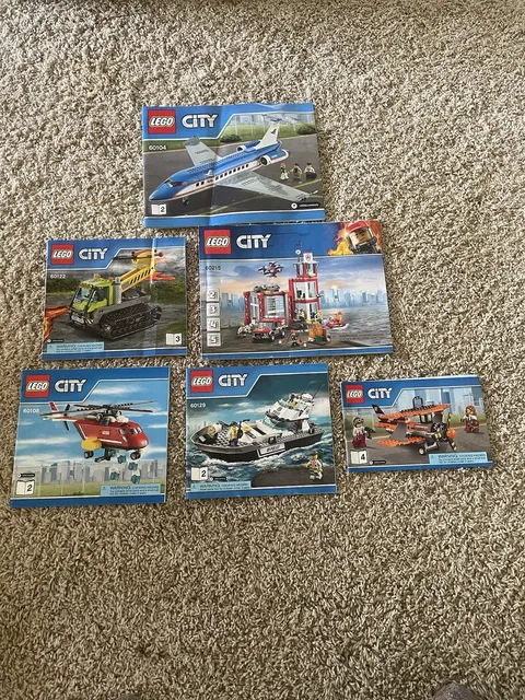Used-Lego City Instruction Manuals Only Lot- Have Imperfections