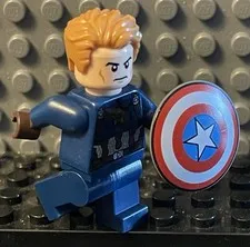 LEGO Captain America Minifigure Shield Detailed Suit (sh0264) Marvel 76047