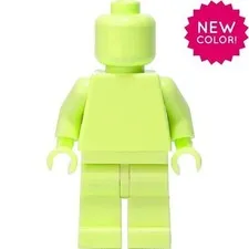 LEGO - Yellowish Green - Monochrome Minifigure (MONOFIG)