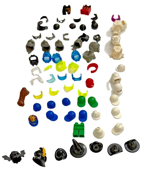 LEGO Minifigure Helmets Hats Headgear Visors Caps Armor Pack Bulk Accessory Lot