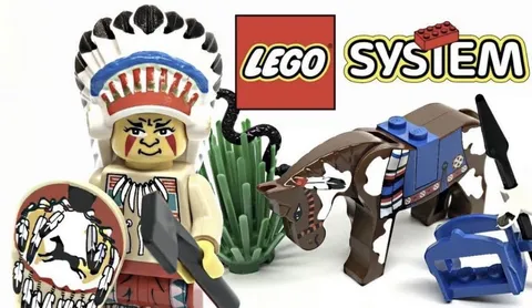 LEGO 6709 SYSTEM Western Indian Chief with Horse and Eagle Eye Figure 1997