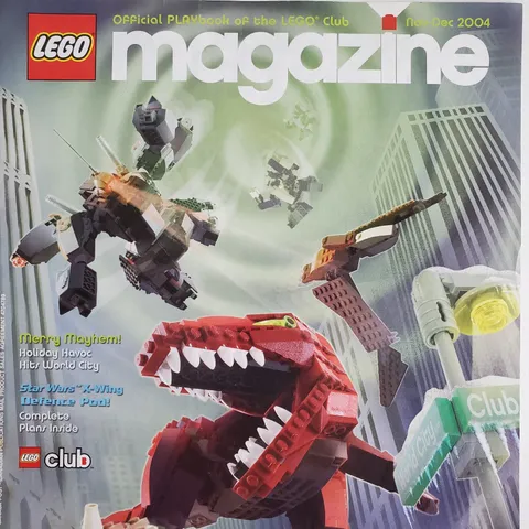 MAGAZINE Lego Club November December 2004 X-Walker Defence Pod