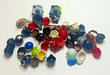Lego Minifigure Parts and Pieces - Hats, Hair, Helmets - 45 Pieces