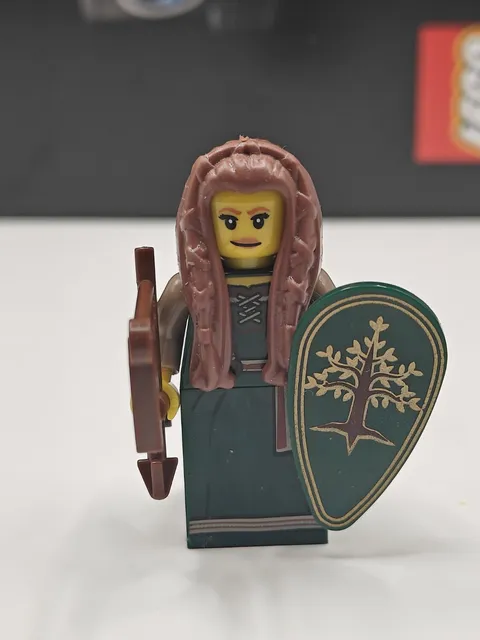 NEW Castle Forest Maiden Custom Lego Minifigure Collectable with Bow and Shield