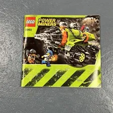 LEGO Power Miners #8960 Thunder Driller Instruction Booklet Manual REPLACEMENT