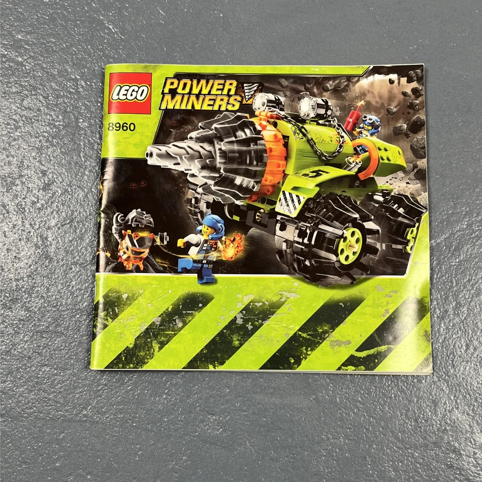 LEGO Power Miners #8960 Thunder Driller Instruction Booklet Manual REPLACEMENT
