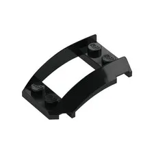 LEGO 20x Black Wedge 4 x 3 Open with Cutout and 4 Studs inv.595